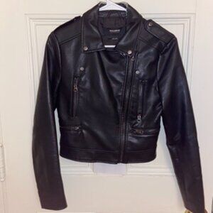 Pull&Bear Faux Leather Jacket Side Zipper